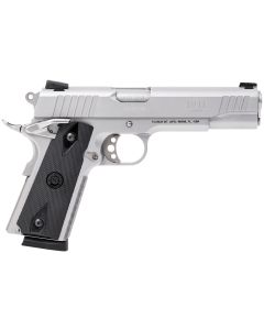 Taurus 1191109 1911Full Size Frame 45 ACP 8+1 5" Matte Stainless Steel Barrel, Serrated Stainless Steel Slide, Matte Stainless Steel Frame w/Beavertail, Black Checkered Polymer Grip, Right Hand