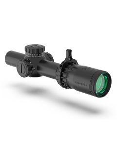 Swampfox Optics THK16241GF Tomahawk IIBlack 1-6x 24mm 30mm Tube Bright Fiber Optic Green Reticle