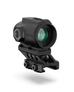 Swampfox Optics RMPS120GB Raider Micro Prism Black 1x 20mm Tube Bullet Rise Compensation Reticle Green Laser
