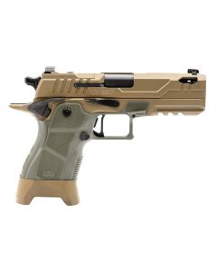 Oa Defense OA2311CPROPLSHDSPRT17 2311 Compact Pro Plus Kit 9x19 17rd 4.25" Black DLC Ported Barrel High Desert Sage Optic Ready 17-4 Stainless Steel Slide High Desert Sage Polymer Grip Ambidextrous
