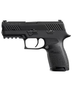 Sig Sauer 320C9BSSMSMA P320 *MA Compliant Compact 9mm Luger 10+1 3.90" Black Carbon Steel Barrel Black Nitron Serrated Slide Black Stainless Steel Frame w/Picatinny Rail Black Polymer Grips Right Hand