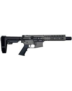 Black Rain Ordnance BRO24102501 Spec15556 NATO 7" Black Nitride Steel Barrel, Tungsten Gray Cerakote Receiver, Black Stock