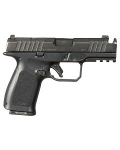 Rost Martin RM1CBLKOSP(COMP) RM1C9mm 17+1 4" Black Compensated Match Grade Barrel, Black Tenifer Optic Ready/Serrated Steel Slide, Black Polymer Frame w/Picatinny Rail, Textured Grip