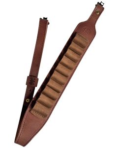 1791 Gunleather HNTASMRBRWA Hunt Ammo Sling Oiled Brown Leather 32" to 37" OAL