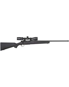 Mossberg 28244 Patriot w/Optic 6.5 PRC 4+1 24" Matte Blued Fluted Threaded Barrel, Matte Blued Drilled &amp; Tapped Receiver, Fixed Black Synthetic Stock, Vortex Crossfire II 3-9x40mm