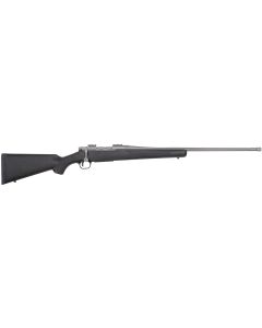 Mossberg 28245 PatriotFull Size 6.5 PRC 4+1 24" Stainless Cerakote Fluted Threaded Barrel, Drilled &amp; Tapped Stainless Cerakote Receiver, Black Fixed Synthetic Stock