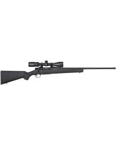 Mossberg 28247 Patriot w/Optic 350 Legend 4+1 22" Matte Blued Fluted Threaded Barrel, Matte Blued Drilled &amp; Tapped Receiver, Fixed Black Synthetic Stock, Vortex Crossfire II 3-9x40mm