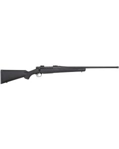 Mossberg 28248 PatriotFull Size 7mm PRC 3+1 24" Matte Blued Fluted Threaded Barrel, Drilled &amp; Tapped Matte Blued Stainless Steel Receiver, Black Fixed Synthetic Stock