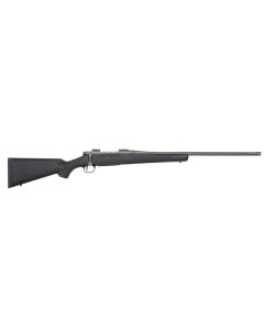 Mossberg 28259 PatriotFull Size 450 Bushmaster 4+1 20" Stainless Cerakote Fluted Threaded Barrel, Drilled &amp; Tapped Stainless Cerakote Receiver, Black Fixed Synthetic Stock