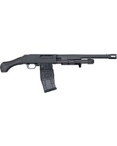 Mossberg 50217 590M Breacher 12 Gauge Pump 2.75" 10+1 14.38" Matte Blued Heavy Walled Barrel, M-LOK Forend, Matte Blued Drilled &amp; Tapped Receiver, Black Birdshead Grip