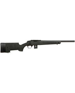 Bergara Rifles BMR007 BMR-X22 LR 10+1 18" Blued Heavy Threaded Barrel, Blued Picatinny Rail Receiver, Adj LOP Green w/Black Webbing Synthetic Stock