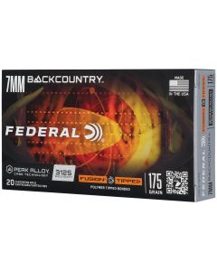 Federal F7BCTFS2 BackCountry7mm BC 175gr Tipped Fusion 20 Per Box/10 Case