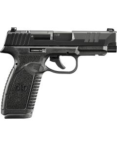 FN 66101763 Reflex XL MRD Micro-Compact Frame 9mm 10+1 3.80" Black Target Crown Steel Barrel, Optic Cut/Serrated Black Slide, Polymer Frame w/Picatinny Rail, Interchangeable Backstrap Grip