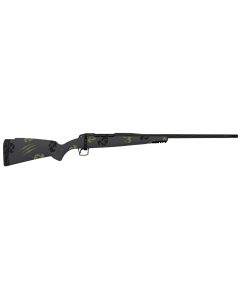 Fierce Firearms TWROG270WIN24BF Twisted Rogue 270 Win 24" Armour Lube Black Steel Threaded Barrel, Drilled &amp; Tapped Steel Receiver, LR Negative Comb Forest Camo Carbon Fiber Stock