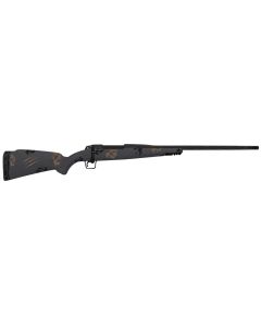 Fierce Firearms TWROG300PRC22BT Twisted Rogue 300 PRC 22" Armour Lube Black Steel Threaded Barrel, Drilled &amp; Tapped Steel Receiver, LR Negative Comb Trophy Camo Carbon Fiber Stock