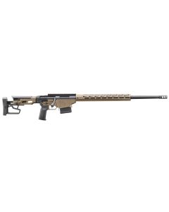 Ruger 18105 Precision6.5 PRC 10+1 26" Black Threaded Barrel, Smoked Bronze Cerakote Picatinny Rail Stainless Steel Receiver, M-LOK Handguard, Adj Folding Black Stock, Black Magpul K2-XL Grip