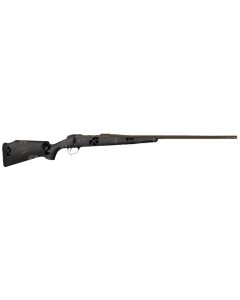 Fierce Firearms TWTROG308WIN18BT Twisted TI Rogue 308 Win 18" Black Cerakote Steel Threaded Barrel, Black Cerakote Drilled &amp; Tapped Titanium Receiver, LR Negative Comb Trophy Camo Carbon Fiber Stock