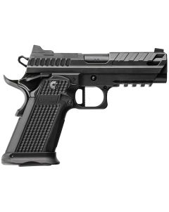 Fusion Firearms XP9BLK XP Pro 9mm Luger 17+1 4" Black Tennifer Bull Barrel, Black Optic Cut/Serrated/Vent Cut Slide, Black Steel Frame w/Beavertail &amp; Picatinny Rail, Black Aluminum Grip