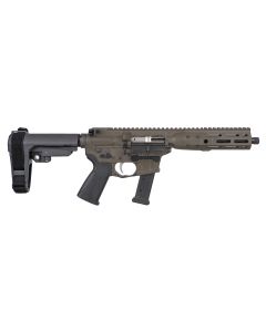 LWRC ICP9PBC8SBA3 IC-99mm Luger 8.50" 33+1 Black Nitride Threaded Barrel, Patriot Brown Anodized Aluminum Picatinny Rail Receiver, SB Tactical SBA3 Brace, LWRC Ultra Combat Grip, Ambidextrous