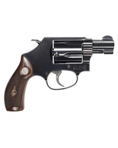 Smith &amp; Wesson 14076 Model 36J-Frame 38 Special +P 5 Shot 1.88" Blued Carbon Steel Barrel, Blued Cylinder, Blued Carbon Steel Frame, Checkered Wood Grip, No Safety, Exposed Hammer