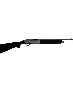 Gforce Arms GF11220NG GF112 Gauge Semi-Auto 3" 4+1 18.50" Nickel Steel Barrel, Nickel Dovetail Aluminum Receiver, Fixed Black Synthetic Stock
