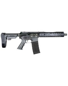 Black Rain OrdnanceSpec155.56 NATO 30+1 10.50" Black Nitride Steel Barrel, 10" M-LOK Handguard, Black Anodized Aluminum Picatinny Rail Receiver, Tactical SBA3 Brace, Black G.I. Grip