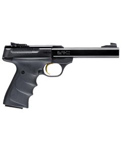 Browning 051407490 Buck Mark Standard *CA Compliant 22 LR 10+1 5.50" Slab Side Barrel, Matte Black Serrated Steel Slide &amp; Aluminum Frame, Black Overmolded Grips