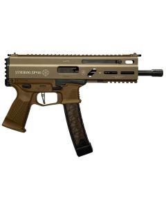 Grand Power 197892004763 SP9A1 Stribog 9mm Luger 30+1 8" Black Threaded Barrel, M-LOK Handguard, Flat Dark Earth Aluminum Picatinny Rail Receiver, FDE Polymer Grip, Thread Protector