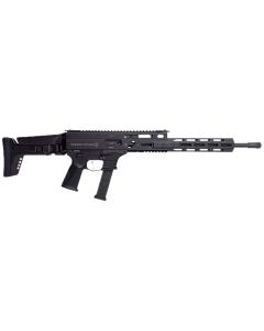 Grand Power 810091156094 Stribog SP9A3G 9mm Luger 16" Black Barrel, Black Receiver, Polymer Stock &amp; Grip