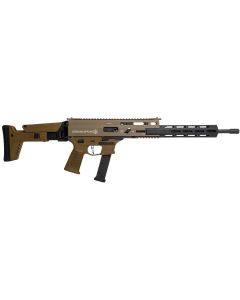 Grand Power 810091156483 Stribog SP9A3G 9mm Luger 16" Black Barrel, Flat Dark Earth Receiver, Polymer Stock &amp; Grip