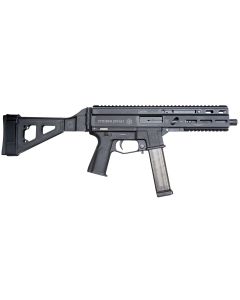 Grand Power 197892004848 SP10A3 Stribog 10mm Auto 20+1 8" Black Threaded Barrel, Black Aluminum Picatinny Rail Receiver, Black Polymer SB Tactical Brace, Black Polymer Grip, Thread Protector