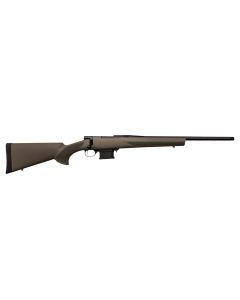 Howa HMACF6ARCGYTH 1500 Mini Action 6mm ARC 20" Black Carbon Fiber Threaded Barrel, Black Drilled &amp; Tapped Steel Receiver, Fixed HTI Green Synthetic Stock
