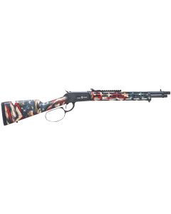 Howa CIT357LVRUSA Levtac 92 357 Mag 8+1 16.50" Matte Black Threaded Barrel &amp; Steel Receiver w/Picatinny Rail, Fixed Respect Camo (American Flag) Synthetic Stock, Right Hand