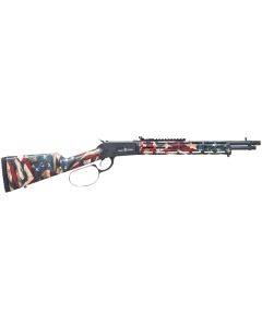 Citadel CIT44LVRUSA Levtac 92 44 Mag 8+1 16.50" Matte Black Threaded Barrel &amp; Steel Receiver w/Picatinny Rail, Fixed Respect Camo (American Flag) Synthetic Stock, Right Hand