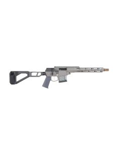 Q LLC MINIFIX55612INPISTOL Mini Fix5.56 NATO 12" Gray Tapered Threaded Barrel, M-LOK Handguard, Gray Picatinny Rail Receiver, Adj Folding Stock,Black Polymer Grip