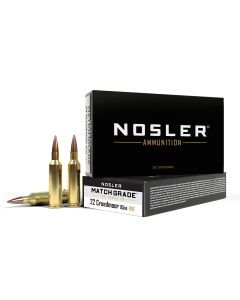 Nosler 51297 Match Grade22Creedmoor 85gr RDF Hollow Point Boat Tail 20 Per Box/10 Case