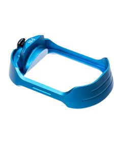 Tyrant CNC TDG19G5MWBLUEBLKSCREWMagwell Fits Glock 19 Gen 5 Blue Aluminum