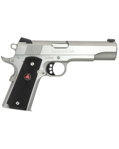 Colt Mfg O2020XE Delta Elite Government 10mm Auto 8+1 5" Steel Barrel, Stainless Steel Serrated Slide &amp; Frame w/Beavertail, Black Polymer w/Delta Medallions Grips, Ambidextrous