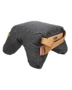 Birchwood Casey BC-BAG-SSEH Steady-Shot Echo Bag Heavyweight Prefilled Black Wax Canvas Front and Rear Bag