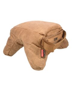 Birchwood Casey BC-BAG-SSEU Steady-Shot Echo Bag Heavyweight Prefilled Tan Wax Canvas Front and Rear Bag