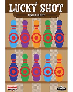 Birchwood Casey BC-35773 Dirty Bird Target Lucky Shot Bowling Pins 12" x 18" 6 Pack