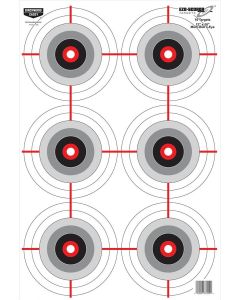 Birchwood Casey BC-37037 EZE-ScorerBullseye Hanging Paper 23" x 35" Black/Gray/Red 5 Pack