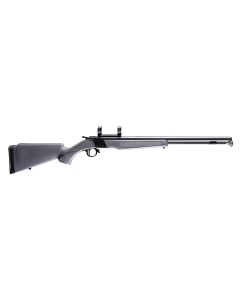 CVA PR2119M Wolf50 Cal 24" Blued Steel Barrel &amp;Steel Receiver w/Picatinny Rail, Fixed Stealth Gray Synthetic Stock