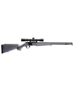 CVA PR2119SCP Wolf w/Optic 50 Cal 24" Blued Steel Barrel &amp; Drilled &amp; Tapped Steel Receiver, Fixed Stealth Gray Synthetic Stock, KonusShot 3-9x32mm