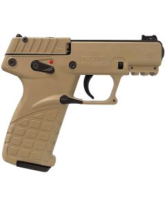 Kel-Tec P17DS P17Compact Frame 22 LR 16+1 3.80" Black Steel Threaded Barrel, Desert Tan Serrated Slide Desert Tan Polymer Frame w/Picatinny Rail, Textured Grip Ambidextrous