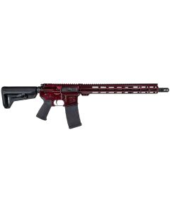 Shark Coast Tactical 300-040-1000-00 Blaze5.56 NATO 30+1 16" Black Nitride Threaded Barrel, Red Blaze Cerakote Picatinny Rail Aluminum Receiver, Magpul SL-K Black Polymer Stock, Black Polymer Grip