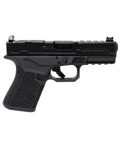 Faxon Firearms FX-19-P-02 FX-19 Patriot Gen 2 Compact Frame 9mm Luger 15+1 Black DLC Match Grade Barrel, Optic Cut/Serrated Slide, Polymer Frame w/Picatinny Rail, Angled Grip