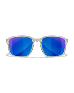 Wiley X AC6ALF09 AlfaM/L Blue Mirror Lens Polycarbonate Gloss Clear Crystal Frame Frame
