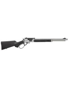 Smith &amp; Wesson 14204 185445-70 Gov 6+1 20" Stainless Threaded Barrel, Stainless Steel Receiver w/Picatinny Rail, Fixed Black Synthetic Stock, Thread Protector