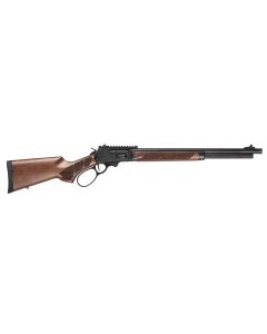 Smith &amp; Wesson 14384 185445-70 Gov 6+1 20" Black Armornite Threaded Barrel, Black Armornite Picatinny Rail Receiver w/Picatinny Rail, Fixed Walnut w/Textured Grip Panels Stock, Thread Protector